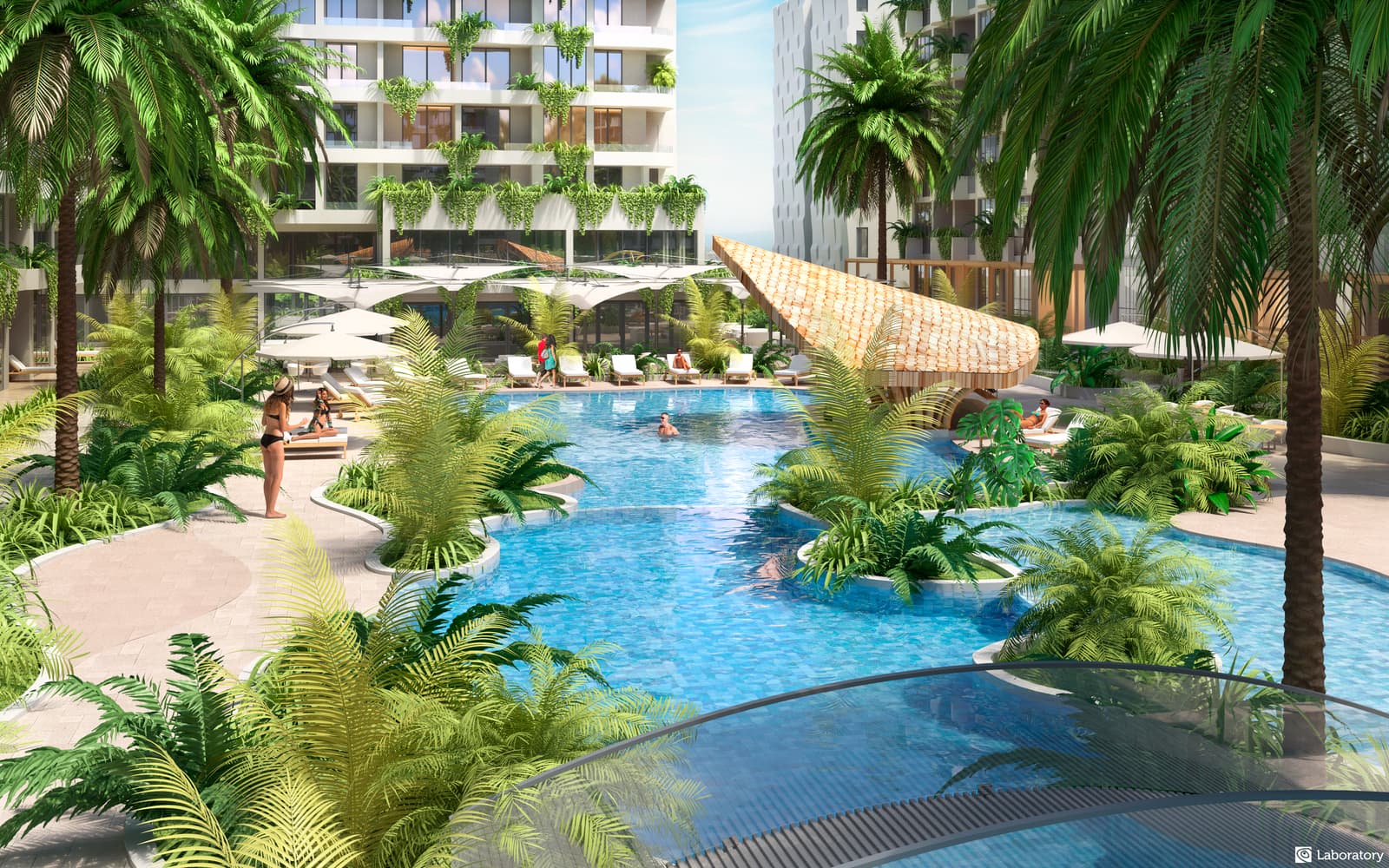Layan Green Park — Main pool