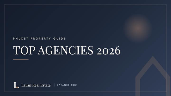 Top Phuket real estate agencies 2026 — branded ranking cover