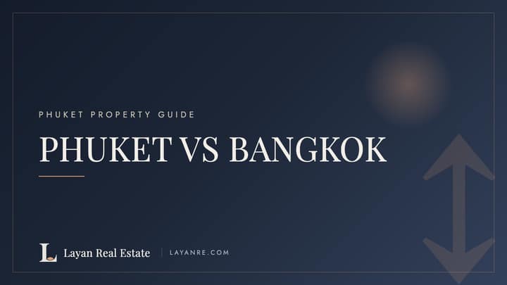 Phuket vs Bangkok investment comparison — branded guide cover