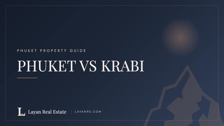 Phuket vs Krabi property comparison — branded guide cover