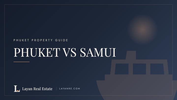 Phuket vs Koh Samui property comparison — branded guide cover