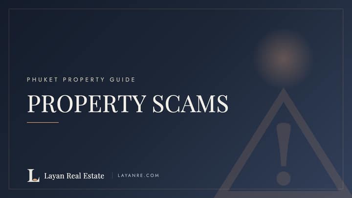 Property scams in Thailand — branded guide cover