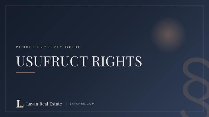 Usufruct in Thailand — lifetime right to land, branded guide cover