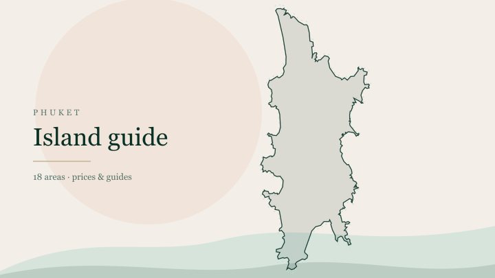 Phuket island map — districts overview for buyers
