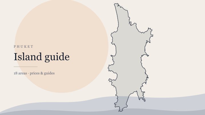 Phuket island map — districts overview for buyers