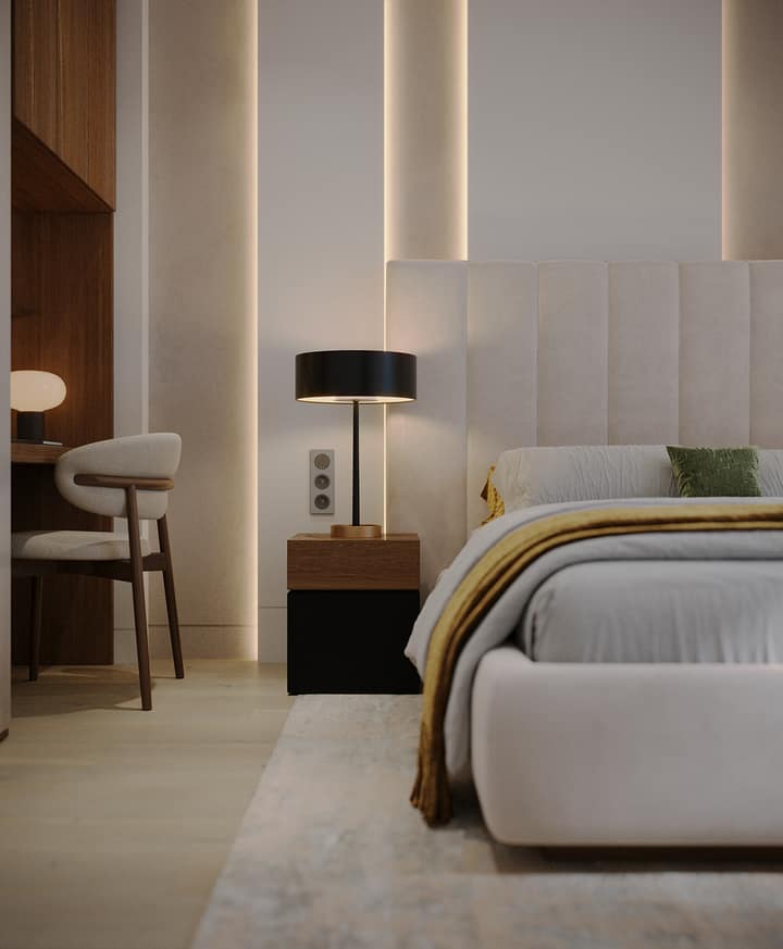 Master bedroom with private pool terrace, Layan Green Park