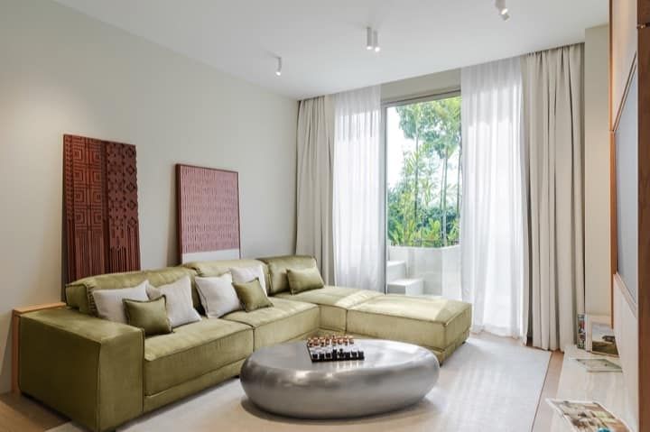 Living area of a Layan Verde residence